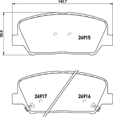 Cobreq N-2005 - Гальмівні колодки, дискові гальма autozip.com.ua