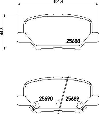 Mintex DB2294 - Гальмівні колодки, дискові гальма autozip.com.ua