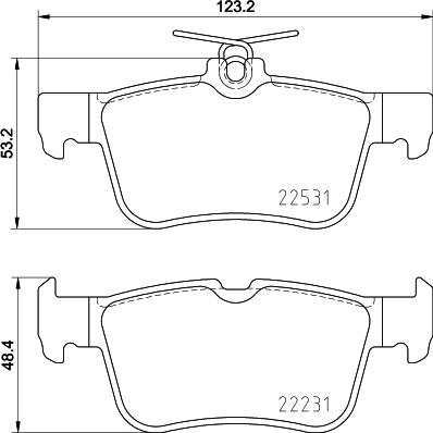 Cobreq N-2115 - Гальмівні колодки, дискові гальма autozip.com.ua