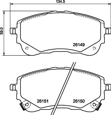 Cobreq N-2123C - Гальмівні колодки, дискові гальма autozip.com.ua