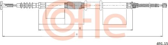 Cofle 9249115 - Трос, гальмівна система autozip.com.ua