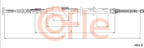 Cofle 92.461.8 - Трос, гальмівна система autozip.com.ua