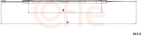 Cofle 92.613.1 - Тросик газу autozip.com.ua