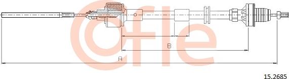 Cofle 92.15.2685 - Трос, управління зчепленням autozip.com.ua