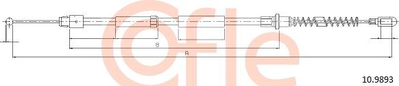 Cofle 92.10.9893 - Трос, гальмівна система autozip.com.ua