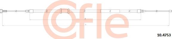 Cofle 92.10.4753 - Трос, гальмівна система autozip.com.ua