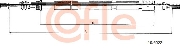 Cofle 92.10.6022 - Трос, гальмівна система autozip.com.ua