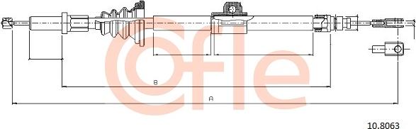 Cofle 92.10.8063 - Трос, гальмівна система autozip.com.ua