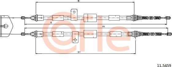 Cofle 92.11.5459 - Трос, гальмівна система autozip.com.ua