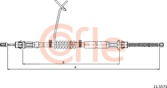 Cofle 92.11.5573 - Трос, гальмівна система autozip.com.ua