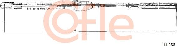 Cofle 92.11.583 - Трос, гальмівна система autozip.com.ua