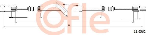 Cofle 92.11.6562 - Трос, гальмівна система autozip.com.ua