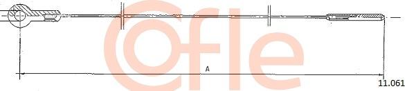 Cofle 92.11.061 - Тросик газу autozip.com.ua