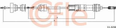 Cofle 92.11.3238 - Трос, управління зчепленням autozip.com.ua