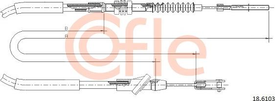 Cofle 92.18.6103 - Трос, управління зчепленням autozip.com.ua