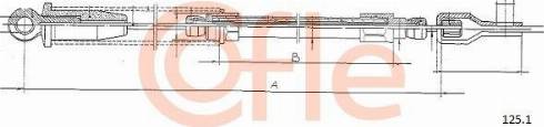 Cofle 92.125.1 - Тросик стартера autozip.com.ua