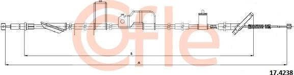 Cofle 92.17.4238 - Трос, гальмівна система autozip.com.ua