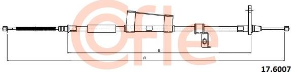 Cofle 92.17.6007 - Трос, гальмівна система autozip.com.ua