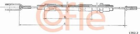 Cofle 9217022 - Трос, управління зчепленням autozip.com.ua