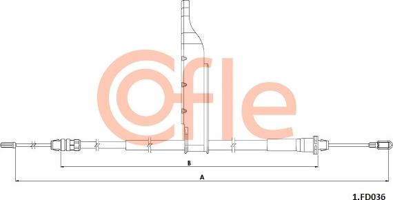 Cofle 92.1.FD036 - Трос, гальмівна система autozip.com.ua