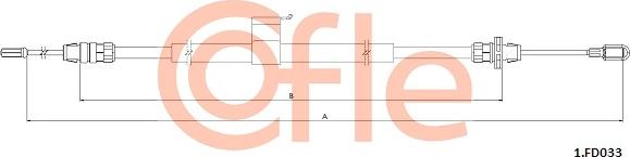 Cofle 92.1.FD033 - Трос, гальмівна система autozip.com.ua