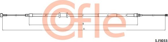 Cofle 92.1.FI033 - Трос, гальмівна система autozip.com.ua