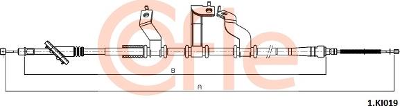 Cofle 92.1.KI019 - Трос, гальмівна система autozip.com.ua