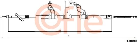 Cofle 92.1.KI018 - Трос, гальмівна система autozip.com.ua