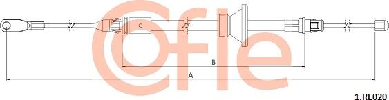 Cofle 92.1.RE020 - Трос, гальмівна система autozip.com.ua