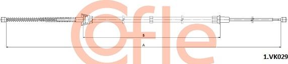 Cofle 92.1.VK029 - Трос, гальмівна система autozip.com.ua