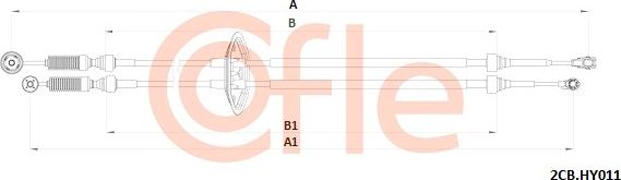 Cofle 92.2CB.HY011 - Трос, ступінчаста коробка передач autozip.com.ua