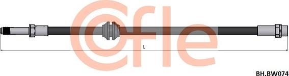 Cofle 92.BH.BW074 - Гальмівний шланг autozip.com.ua