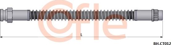 Cofle 92.BH.CT012 - Гальмівний шланг autozip.com.ua