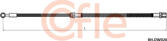 Cofle 92.BH.DW026 - Гальмівний шланг autozip.com.ua