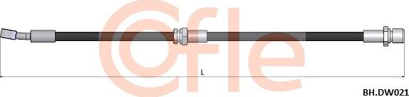 Cofle 92.BH.DW021 - Гальмівний шланг autozip.com.ua