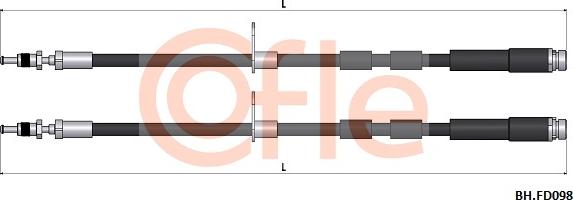 Cofle 92.BH.FD098 - Гальмівний шланг autozip.com.ua