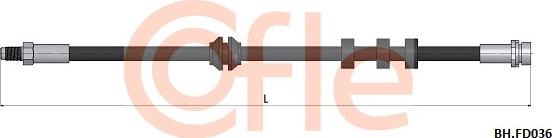 Cofle 92.BH.FD036 - Гальмівний шланг autozip.com.ua