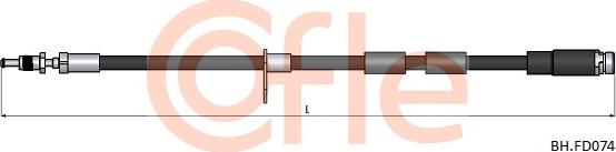 Cofle 92.BH.FD074 - Гальмівний шланг autozip.com.ua