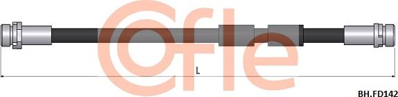 Cofle 92.BH.FD142 - Гальмівний шланг autozip.com.ua