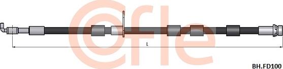 Cofle 92.BH.FD100 - Гальмівний шланг autozip.com.ua