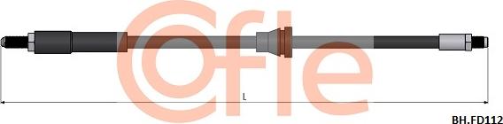 Cofle 92.BH.FD112 - Гальмівний шланг autozip.com.ua