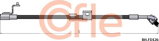 Cofle 92.BH.FD126 - Гальмівний шланг autozip.com.ua