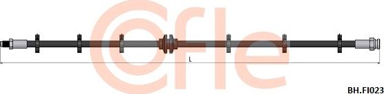 Cofle 92.BH.FI023 - Гальмівний шланг autozip.com.ua