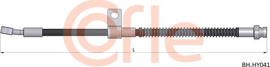 Cofle 92.BH.HY041 - Гальмівний шланг autozip.com.ua