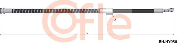 Cofle 92.BH.HY056 - Гальмівний шланг autozip.com.ua