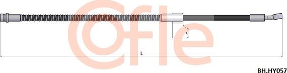 Cofle 92.BH.HY057 - Гальмівний шланг autozip.com.ua