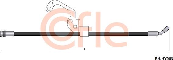 Cofle 92.BH.HY063 - Гальмівний шланг autozip.com.ua