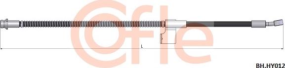 Cofle 92.BH.HY012 - Гальмівний шланг autozip.com.ua