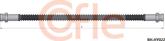 Cofle 92.BH.HY022 - Гальмівний шланг autozip.com.ua