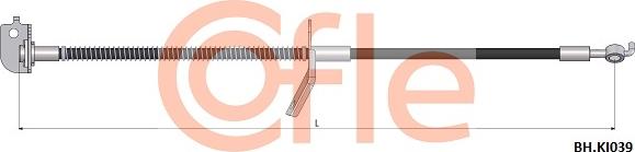 Cofle 92.BH.KI039 - Гальмівний шланг autozip.com.ua